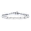 Diamonds Direct Bracelets | Marquise Diamond Tennis Bracelet White Gold 14K