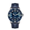 Diamonds Direct Men'S Watches | Blancpain Fifty Fathoms Automatique Titanium Blue Dial/Blue Bezel 45Mm