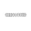 Diamonds Direct Women'S Bands | Single Prong Oval Diamond Wedding Band White Gold 14K