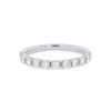 Diamonds Direct Women'S Bands | Half Bezel Milgrain Diamond Wedding Band By Sylvie White Gold 14K