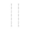 Diamonds Direct Earrings | Emerald Diamond Bar Drop Earrings White Gold 18K