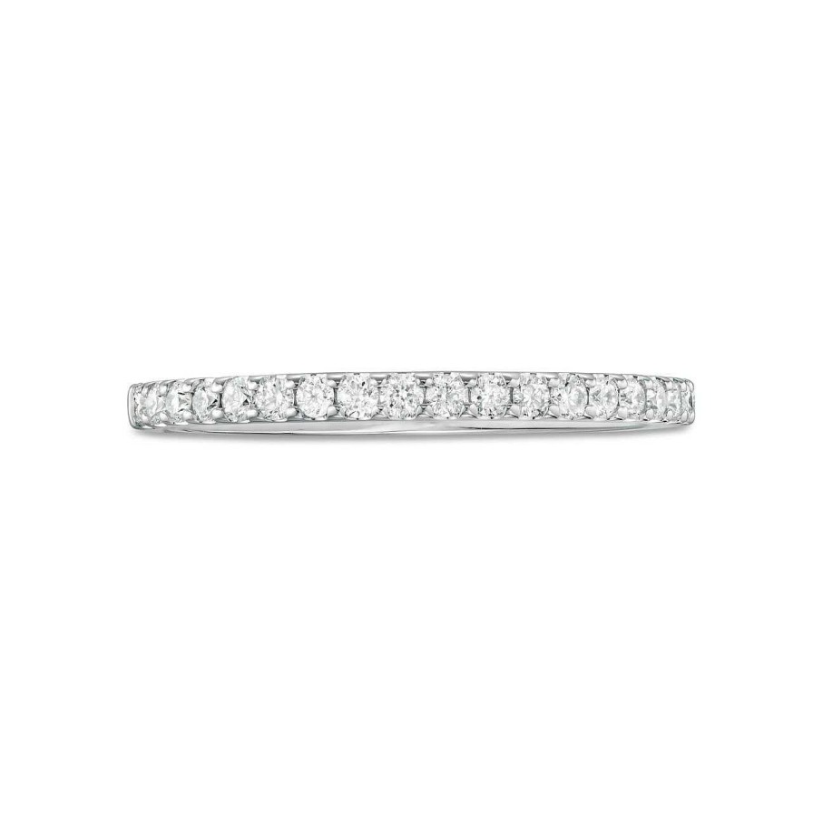 Diamonds Direct Women'S Bands | Essential Diamond Halfway Wedding Band (0.25Tw) Yellow Gold 14K