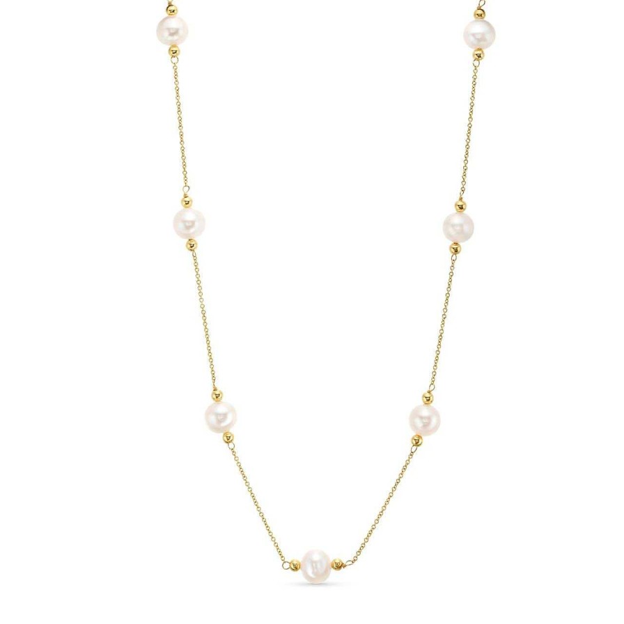 Diamonds Direct Necklaces & Pendants | Freshwater Tin Cup Pearl Necklace