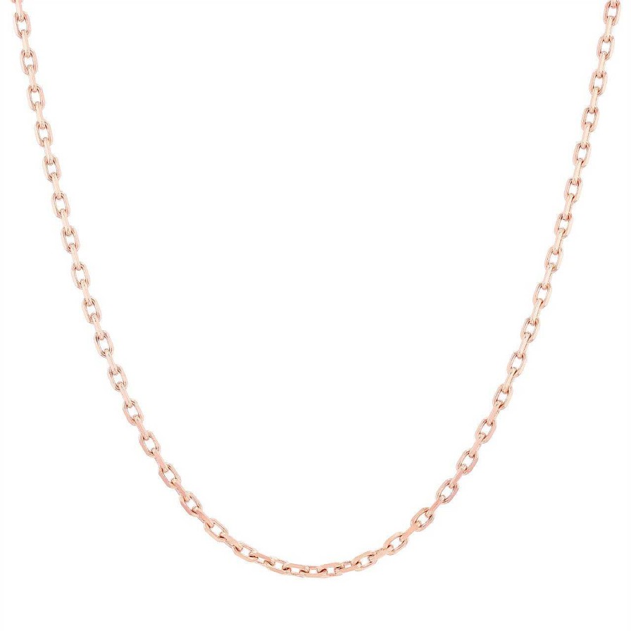 Diamonds Direct Chains | 20 Inch Cable Chain White Gold 14K