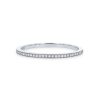 Diamonds Direct Women'S Bands | Beadset Milgrain Wedding Band By Classique White Gold 14K