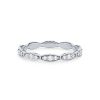 Diamonds Direct Women'S Bands | Tacori Sculpted Crescent Eternity Band White Gold 18K