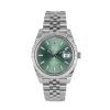 Diamonds Direct Men'S Watches | Rolex Datejust 41 Mint Green Dial Fluted Bezel Watch | Oystersteel And White Gold Bracelet - 41Mm