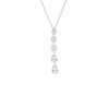 Diamonds Direct Necklaces & Pendants | Diamond Mosaic Drop Pendant White Gold 14K