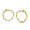 Diamonds Direct Earrings | Geometric Diamond Circle Hoop Earrings