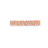 Diamonds Direct Fashion Rings | Milgrain Heart Shape Eternity Band Rose Gold 14K