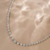 Diamonds Direct Necklaces & Pendants | Pear Shape Diamond East West Riviera Necklace