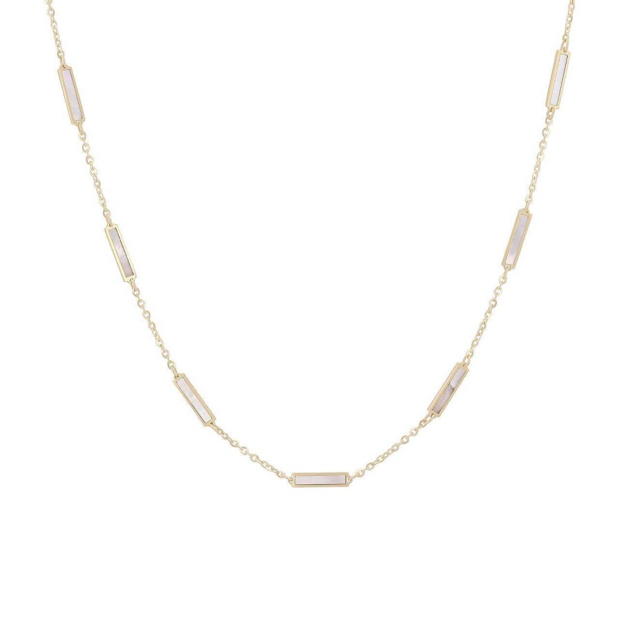 Diamonds Direct Necklaces & Pendants | Mother Of Pearl Station Necklace