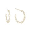 Diamonds Direct Earrings | Chain Link Diamond Hoops