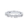 Diamonds Direct Women'S Bands | Kirk Kara Angelique Petite Filigree Milgrain Wedding Band White Gold 14K