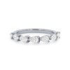 Diamonds Direct Women'S Bands | Horizontal Pear Diamond Wedding Band By Ses Creations White Gold 18K