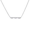 Diamonds Direct Necklaces & Pendants | White Gold Tacori Diamond Scallop Bar Pendant