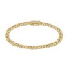 Diamonds Direct Bracelets | Diamond Cuban Link Chain Bracelet Yellow Gold 14K