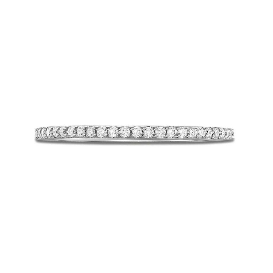 Diamonds Direct Women'S Bands | Essential Diamond Eternity Band (0.25Tw) White Gold 14K