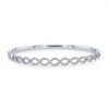 Diamonds Direct Bracelets | Twist Diamond Bangle White Gold 14K