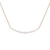 Diamonds Direct Necklaces & Pendants | Single Prong Diamond Bar Pendant Rose Gold 14K