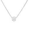 Diamonds Direct Necklaces & Pendants | Lab Grown Round Diamond Pendant White Gold 14K