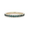 Diamonds Direct Women'S Bands | Alexandrite Wedding Band Yellow Gold 14K