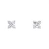 Diamonds Direct Earrings | Diamond Quad Stud Earrings White Gold 14K