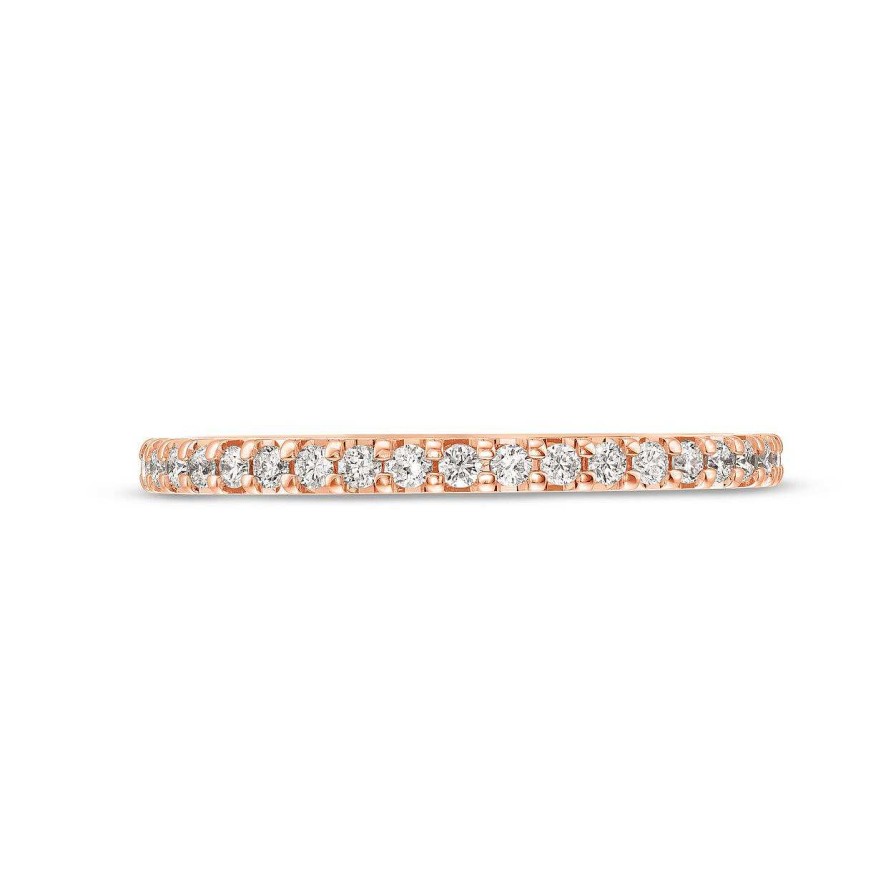 Diamonds Direct Women'S Bands | Shared Prong Diamond Eternity Band By Diamonds Direct Designs Rose Gold 14K