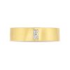 Diamonds Direct Men'S Bands | Tacori Bezel Set Diamond In High Polish Finish Wedding Band Yellow Gold 18K