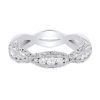 Diamonds Direct Women'S Bands | Tacori Classic Crescent Three Sided Wedding Band White Gold 18K