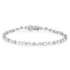 Diamonds Direct Bracelets | Mixed Fancy Shape Diamond Tennis Bracelet White Gold 18K