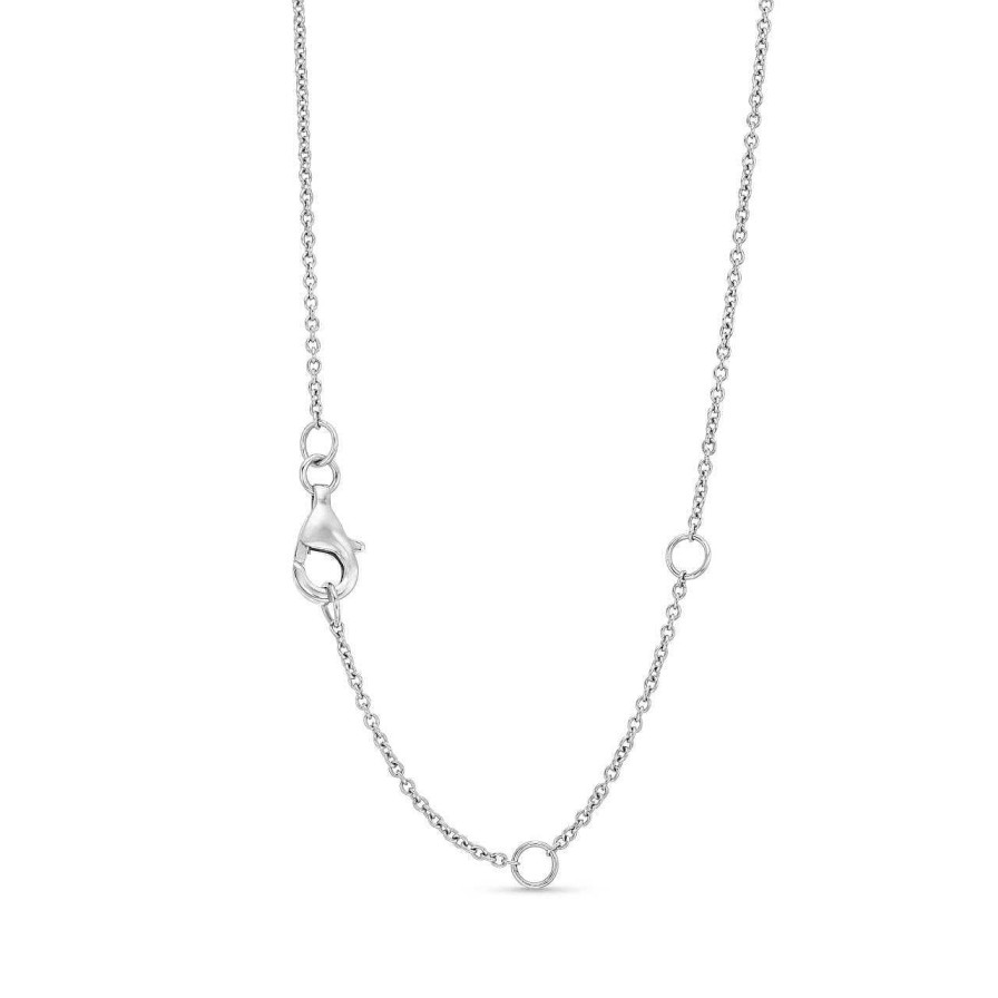 Diamonds Direct Necklaces & Pendants | Three Row Emerald And Diamond Bar Necklace