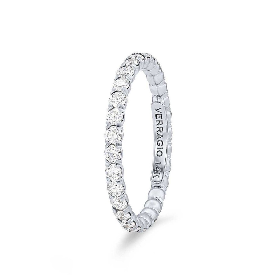 Diamonds Direct Women'S Bands | Verragio Renaissance Eternity Band White Gold 14K