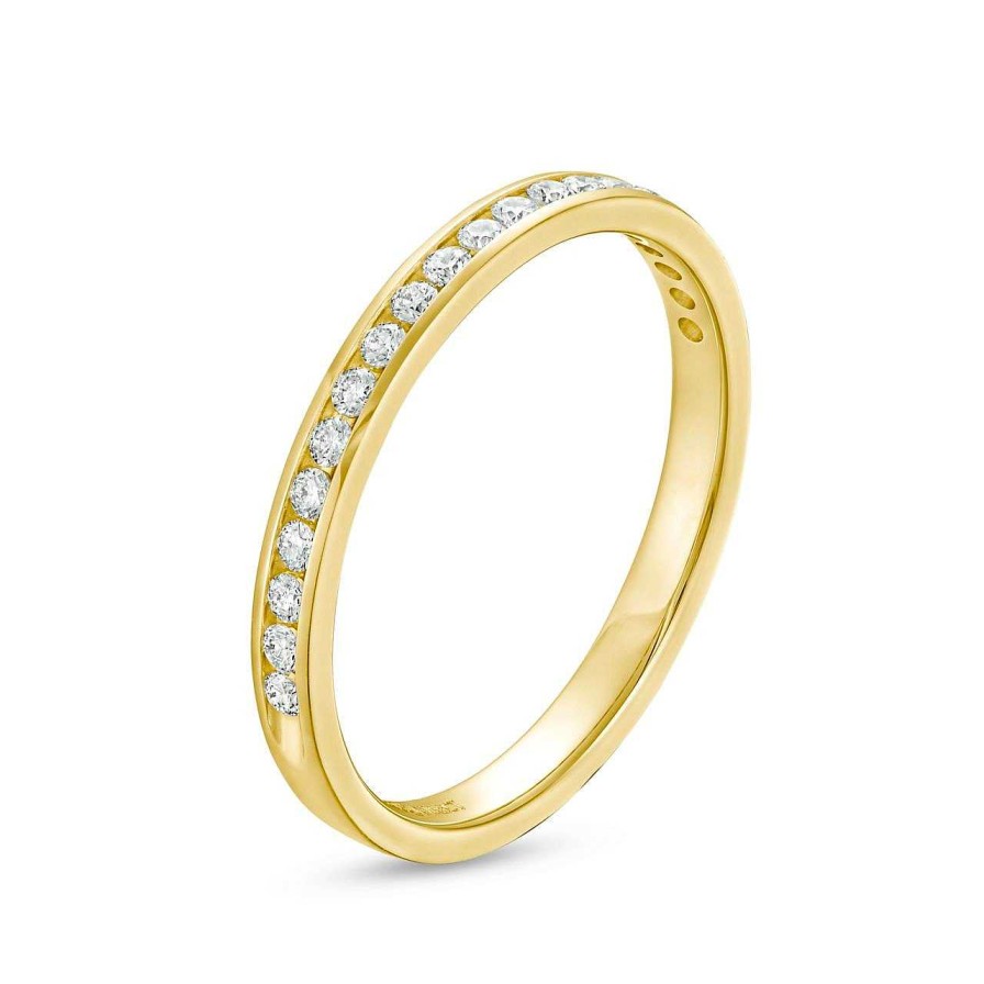 Diamonds Direct Women'S Bands | Channel Diamond Wedding Band By Diamonds Direct Designs Yellow Gold 14K