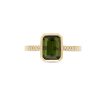 Diamonds Direct Fashion Rings | Green Tourmaline Bezel Ring Yellow Gold 14K