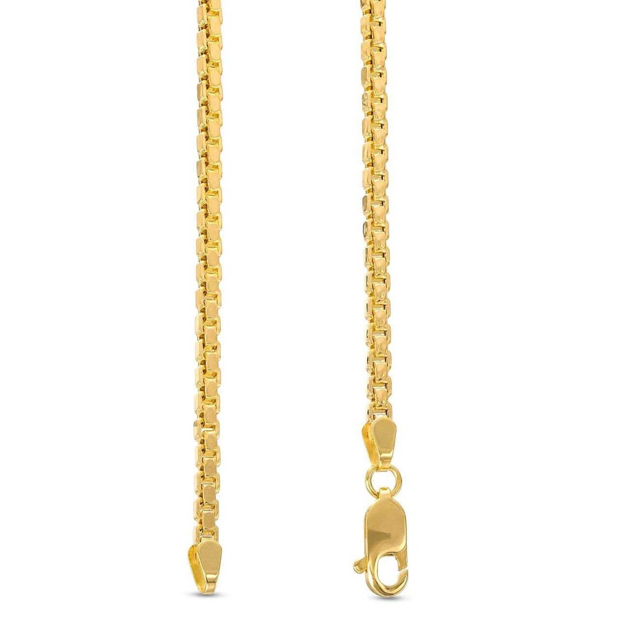 Diamonds Direct Chains | 24 Inch Box Chain Yellow Gold 14K