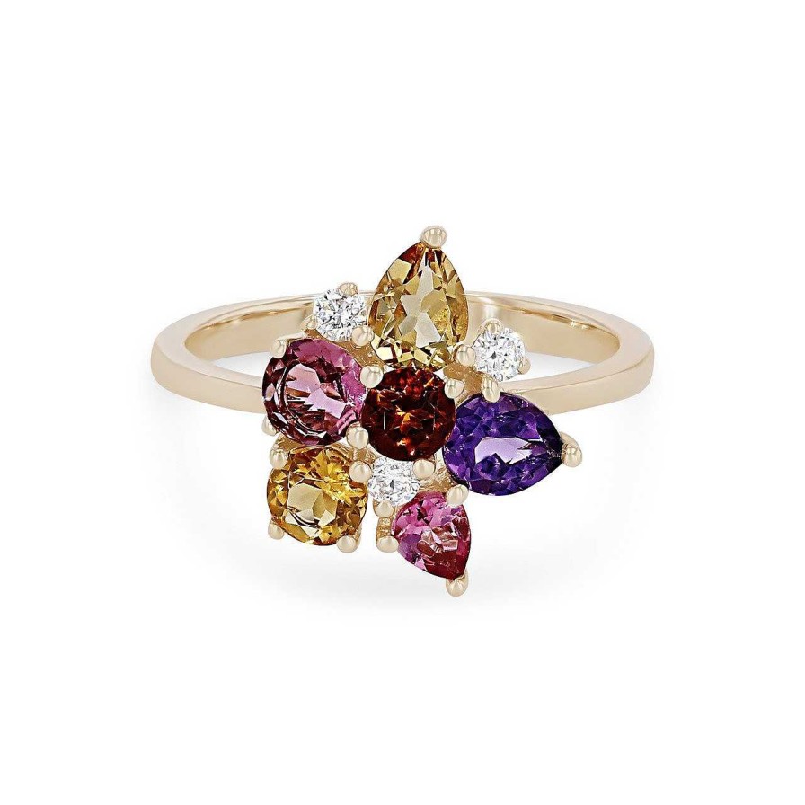 Diamonds Direct Fashion Rings | Multicolor Gemstone Cluster Ring