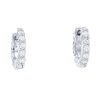 Diamonds Direct Earrings | Diamond Hoop Huggie Earrings White Gold 14K