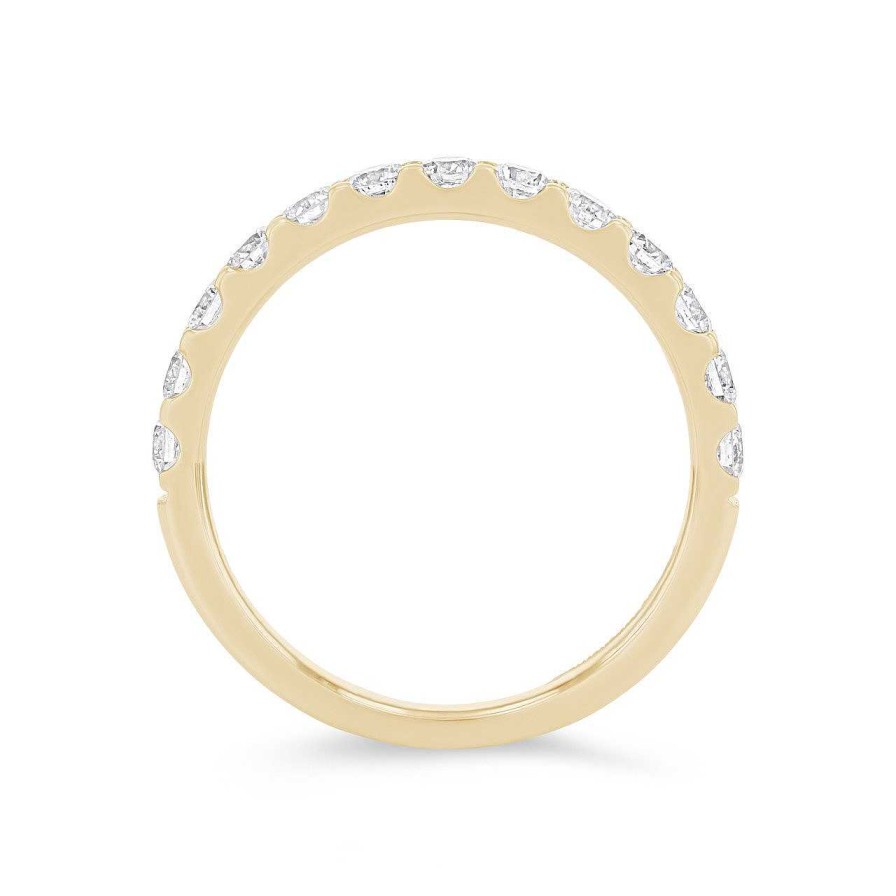 Diamonds Direct Women'S Bands | Essential Diamond Halfway Wedding Band (0.75Tw) Yellow Gold 14K