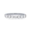 Diamonds Direct Women'S Bands | Shared Prong Diamond Wedding Band By Ses Creations White Gold 14K