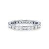 Diamonds Direct Women'S Bands | Alternating Baguette And Round Diamond Eternity Band By Ses Creations White Gold 14K