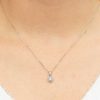 Diamonds Direct Necklaces & Pendants | Diamond Halo Pendant White Gold 14K