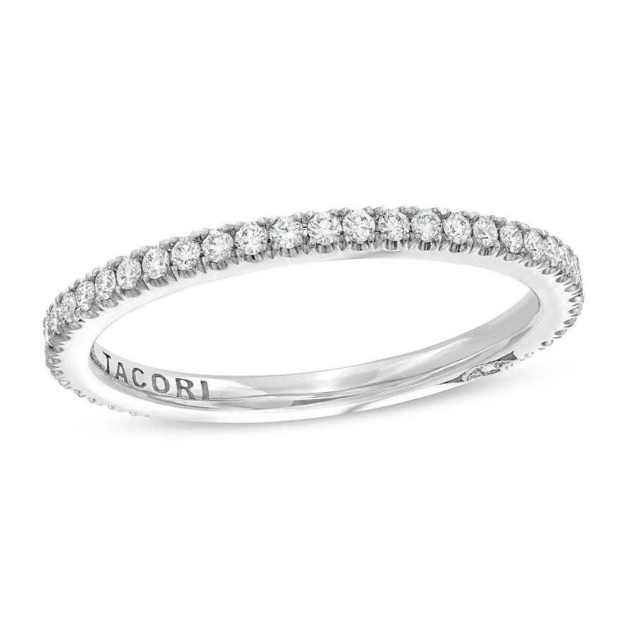 Diamonds Direct Women'S Bands | Simply Tacori Classic Wedding Band White Gold 18K