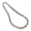 Diamonds Direct Necklaces | Multicolor Sapphire And Diamond Riviera Necklace White Gold 18K