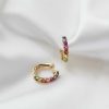 Diamonds Direct Earrings | Multi-Colored Sapphire Hoop Earrings