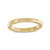 Diamonds Direct Women'S Bands | Euro Comfort Fit 2.5Mm Wedding Band Yellow Gold 14K