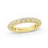 Diamonds Direct Women'S Bands | Verragio Couture Single Prong Three Sided Diamond Wedding Band Yellow Gold 18K