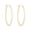 Diamonds Direct Earrings | Gold Oval Shaped Hoop Earrings