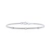 Diamonds Direct Bracelets | Diamond Station Bangle White Gold 14K