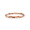 Diamonds Direct Women'S Bands | Matte Braided 2Mm Wedding Band By Novell White Gold 14K